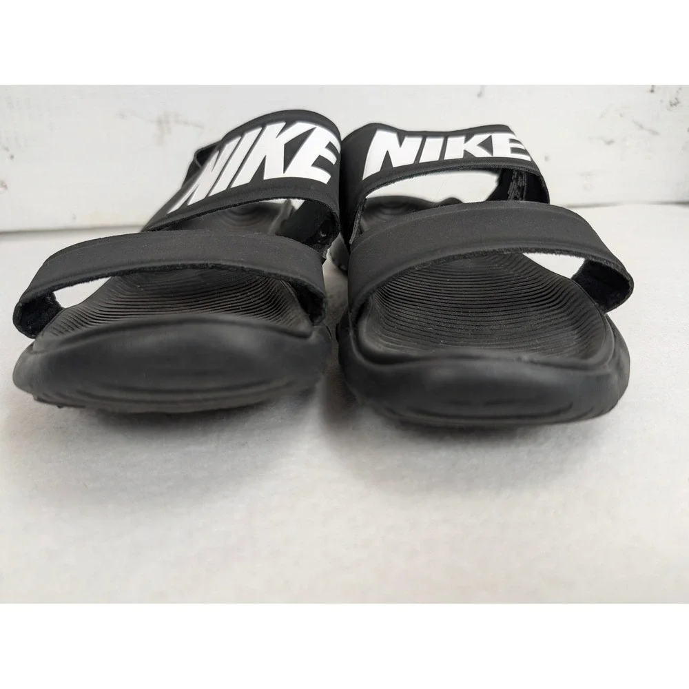 Nike Vista Mens 9 Black Sport Sandals Hook Loop Straps 882694-001